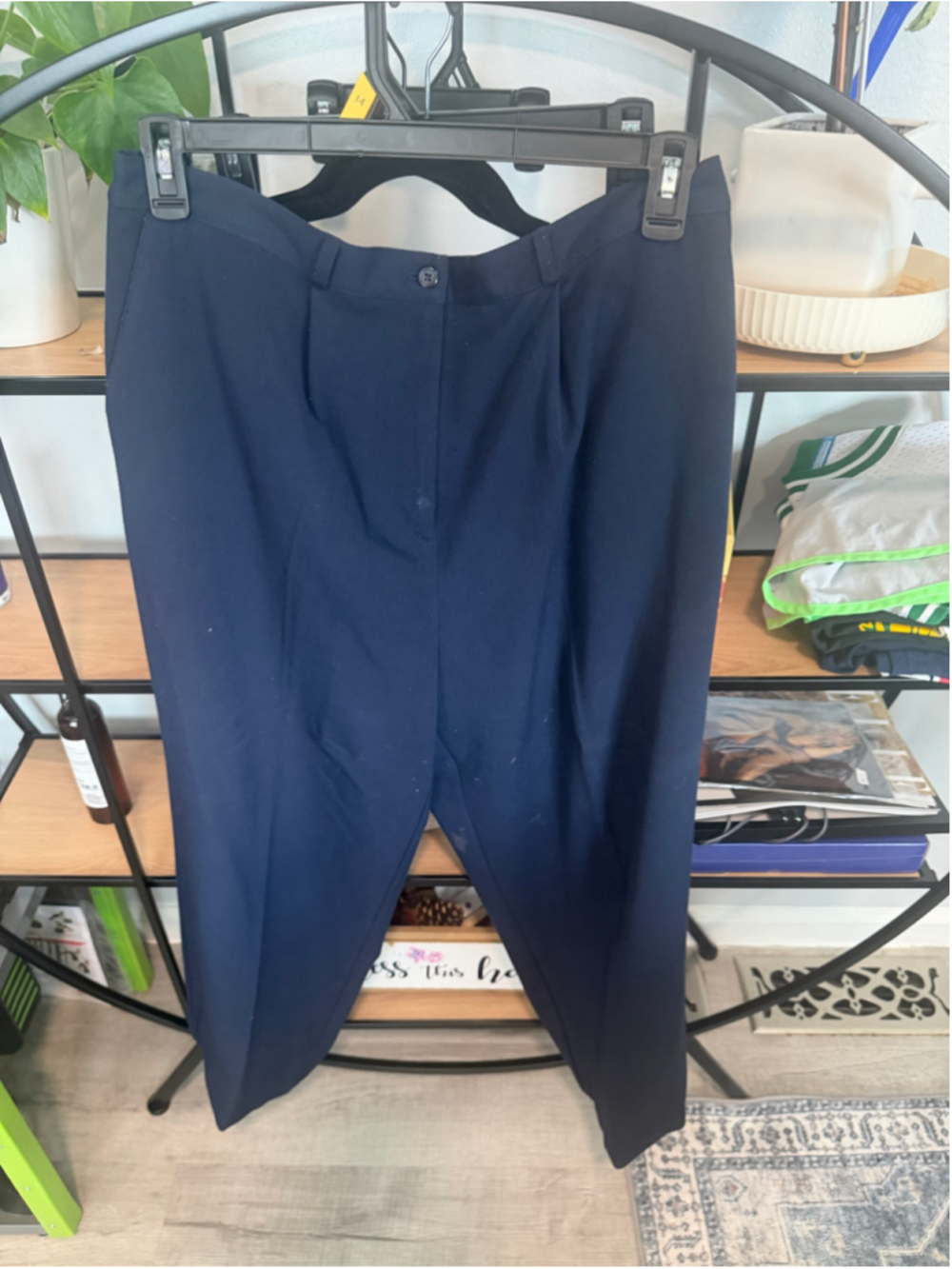 Women's Croft & Barrow Navy Trousers Size 18a